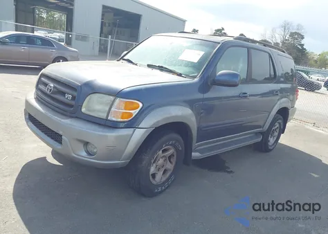 2002 Toyota Sequoia Sr5 V8 z USA, uszkodzony, nr VIN 5TDZT34AX2S079437